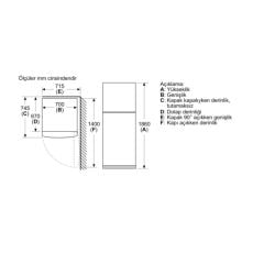 Profilo BD2155LFNN Çift Kapılı No-Frost Buzdolabı