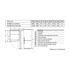 Profilo BD3086IECN No frost Buzdolabı