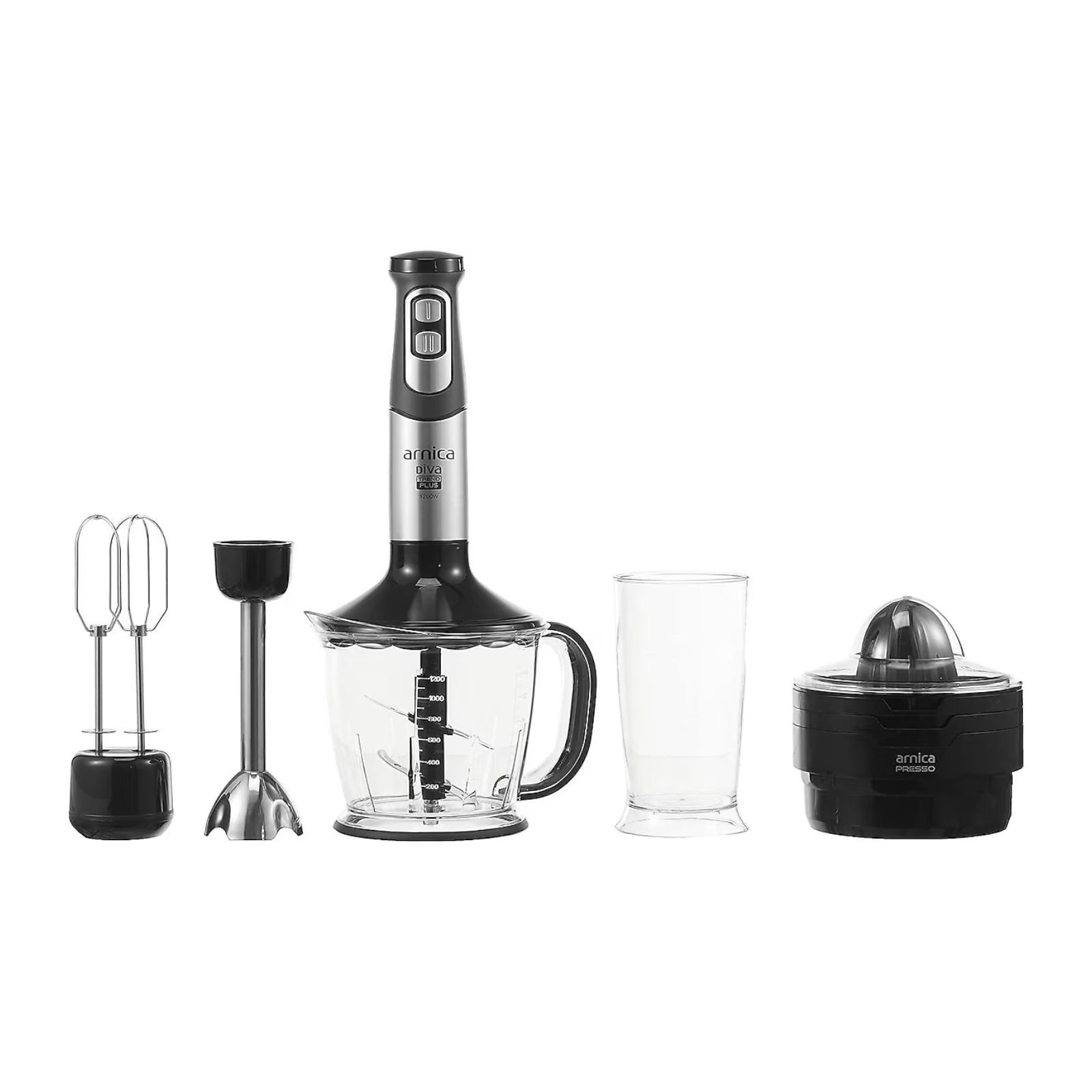 Arnica Diva Trend Plus GH21900 2in1 1200 W El Blender Seti