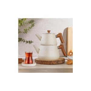 Schafer 1S6468-15001-KRM01 Solea Çaydanlık Takımı 3 Parça-Krem
