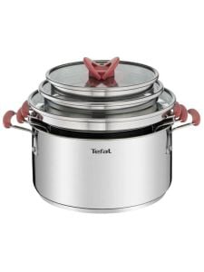Tefal Optispace 6 Parça Çelik Tencere Seti 2100115981 G720S6
