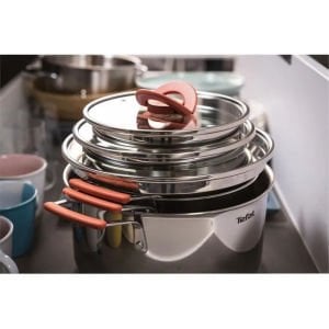 Tefal Optispace 6 Parça Çelik Tencere Seti 2100115981 G720S6