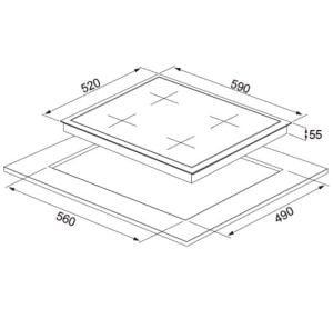 Silverline CS5700E6W01 Beyaz Ankastre Ocak