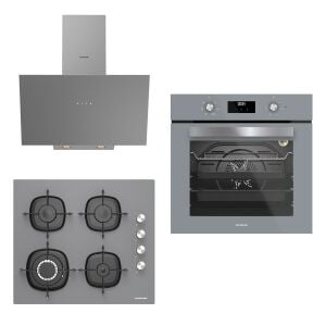 Silverline Ankastre Set BO6502S02 S2-3481 Gri-CS5629S01 Gri