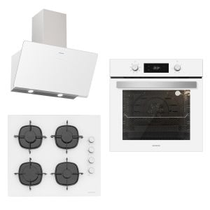 Silverline Ankastre Set BO6504W01 8-3457 SOHO-CS5700E6W01 Beyaz