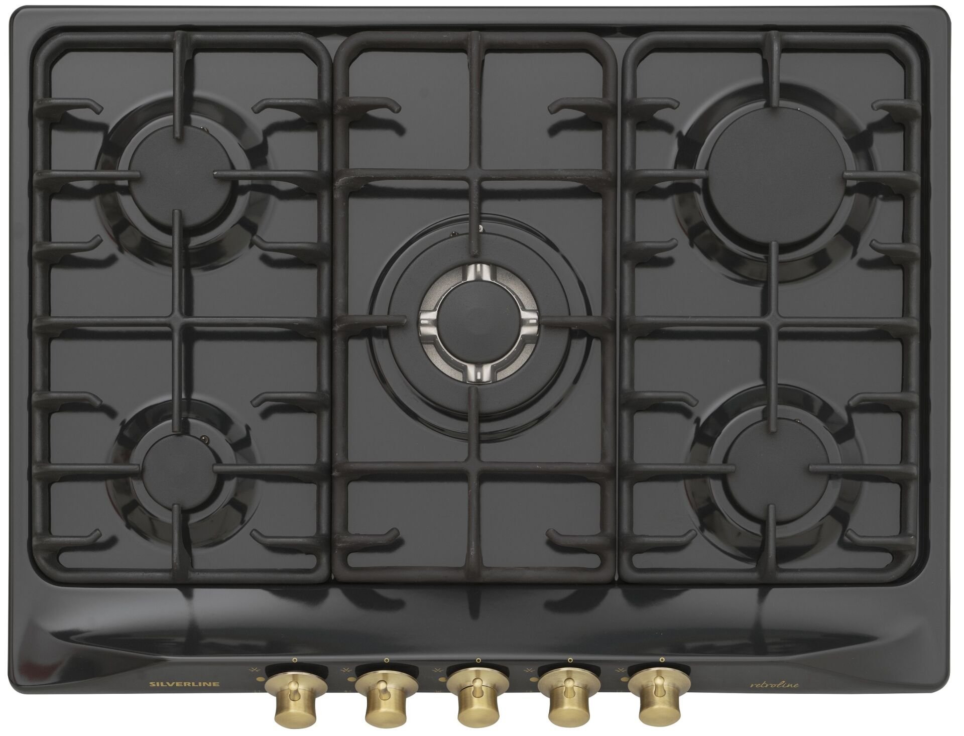 Silverline RS5336B01 Rustik Siyah Ankastre Ocak 70 cm