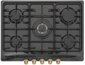 Silverline RS5336B01 Rustik Siyah Ankastre Ocak 70 cm