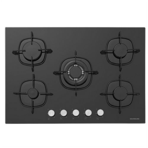 Silverline CS5365B01 75 cm Siyah Ankastre Ocak