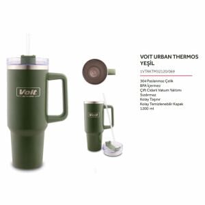 1VTAKTM32120/069 URBAN THERMOS 1200ML / YEŞİL