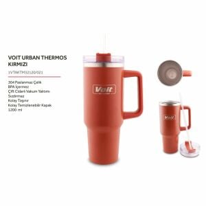 1VTAKTM32120/021 URBAN THERMOS 1200ML / KIRMIZI