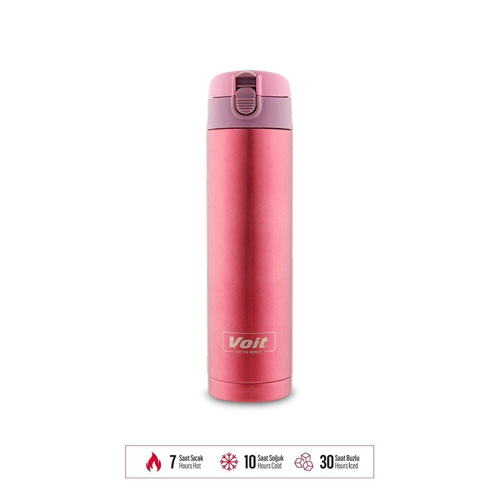 1VTAKTM21045/042 CASUAL THERMOS 450ML / PEMBE