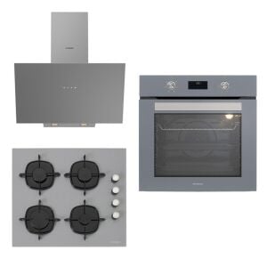 Silverline Ankastre Set BO6502S02 S2-3481 Gri-CS5700E6S01 Gri