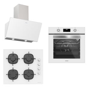 Silverline Ankastre Set BO6502W02 S2-3457 SOHO-CS5700E6W01 Beyaz