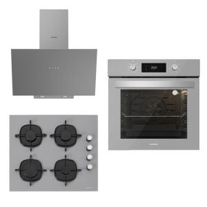 Silverline Ankastre Set BO6504S01 8-3481 Gri-CS5700E6S01 Gri