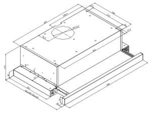 Silverline 1140 Crystal Beyaz Sürgülü Aspiratör