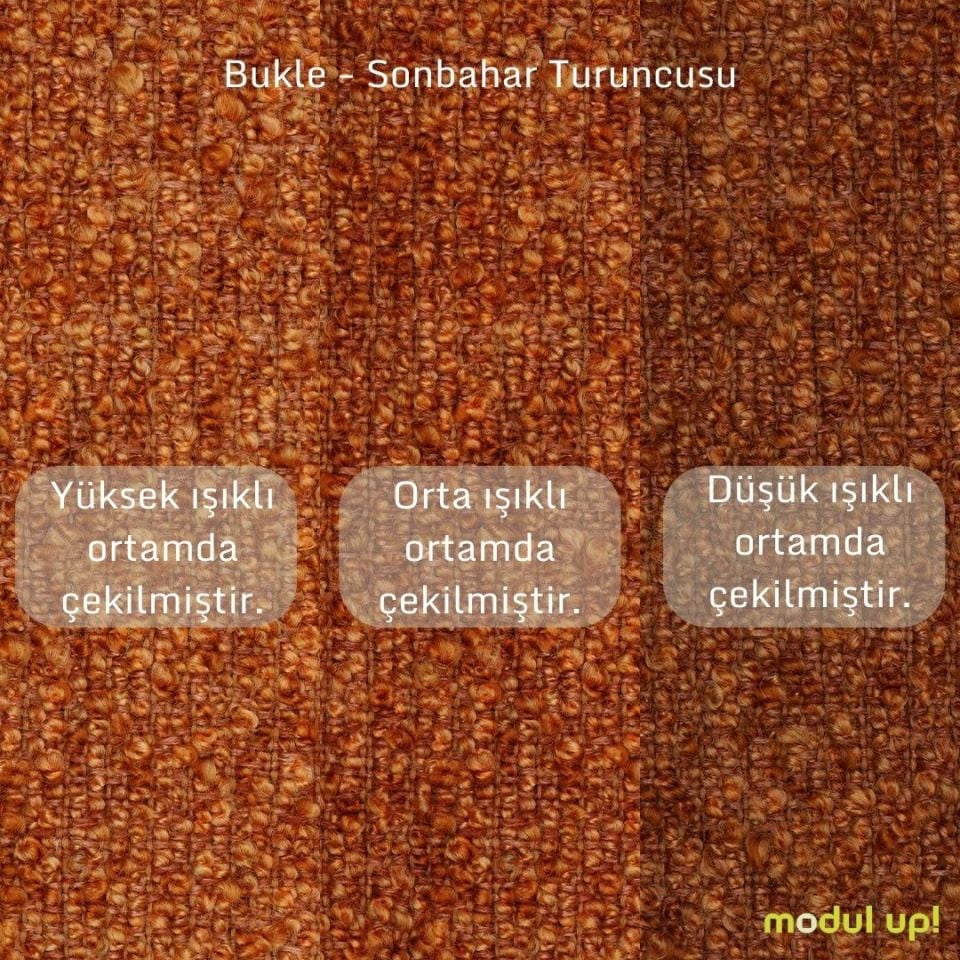 İkili - Fitilli - Bukle - Sonbahar Turuncusu - İskandinav Kol