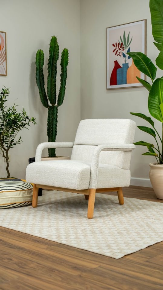 Hygge Berjer Bukle Arjantin Beyazı