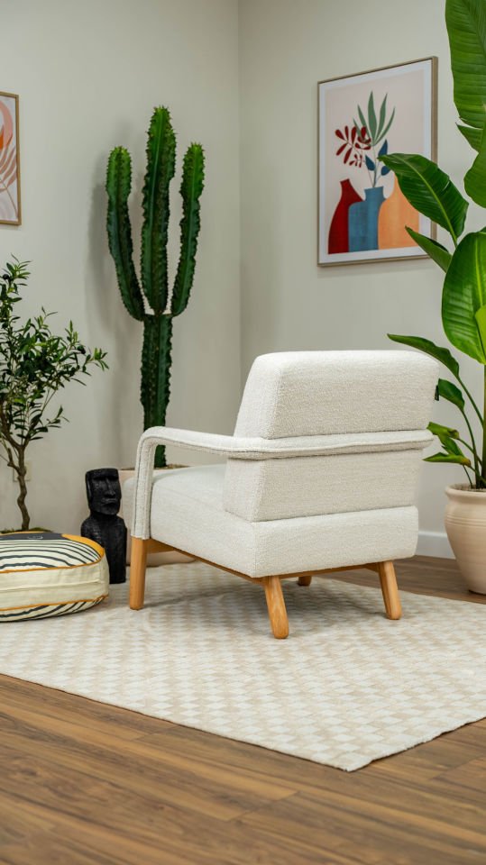 Hygge Berjer Bukle Arjantin Beyazı