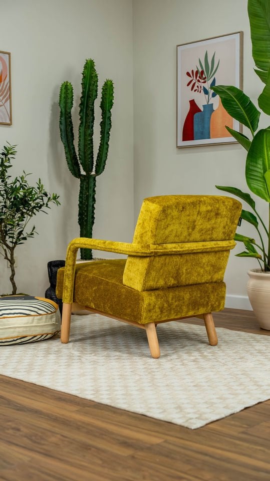 Hygge Berjer Austin Sarısı