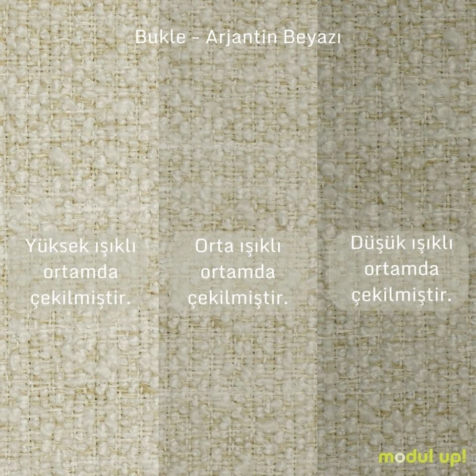 Mini Köşe - Fitilli - Bukle - Arjantin Beyazı - İskandinav Kol