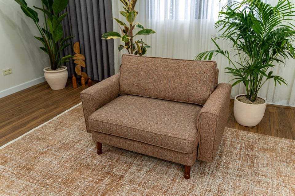 Loveseat - Fitilli - Keten - Urartu - İskandinav Kol