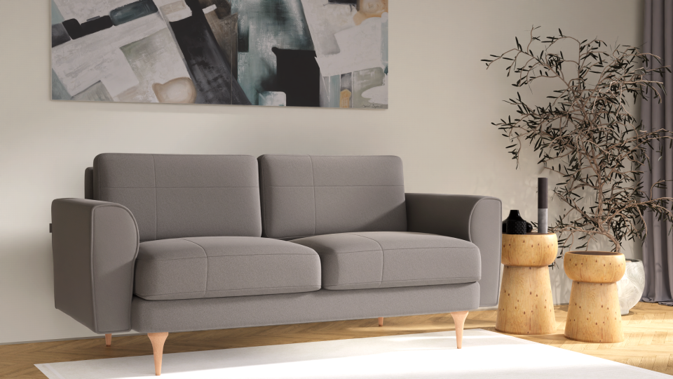 İkili - Dikişli - Mikro Kadife - Satürn Kahvesi - İskandinav Kol