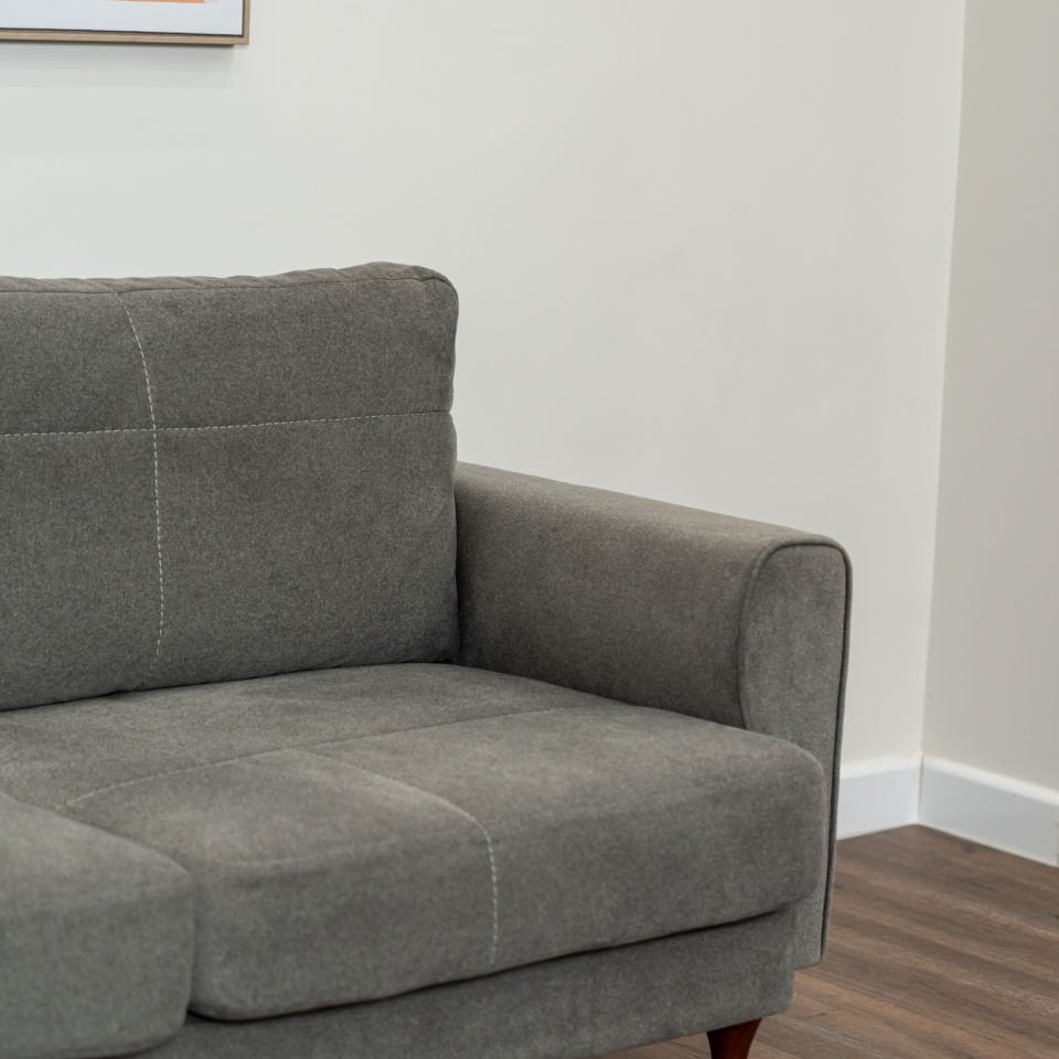 İkili - Dikişli - Mikro Kadife - Satürn Kahvesi - İskandinav Kol