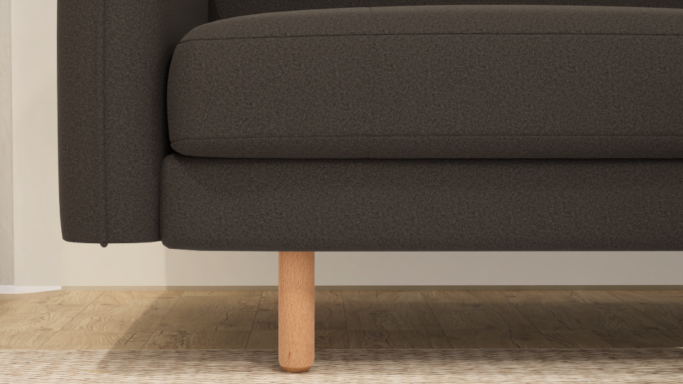 Üçlü - Dikişli - Mikro Kadife - Prestij Grisi - Post Modern Kol