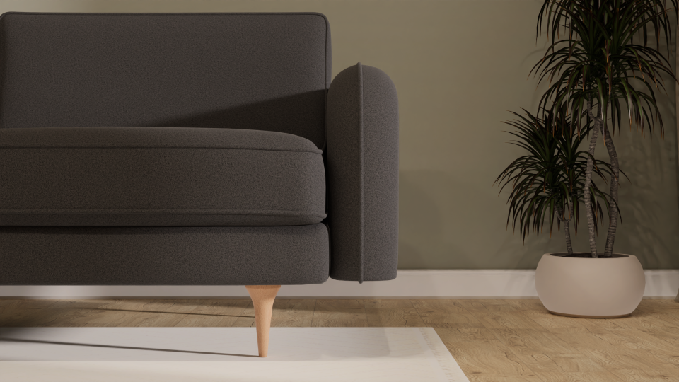 Üçlü - Fitilli - Mikro Kadife - Prestij Grisi - Post Modern Kol