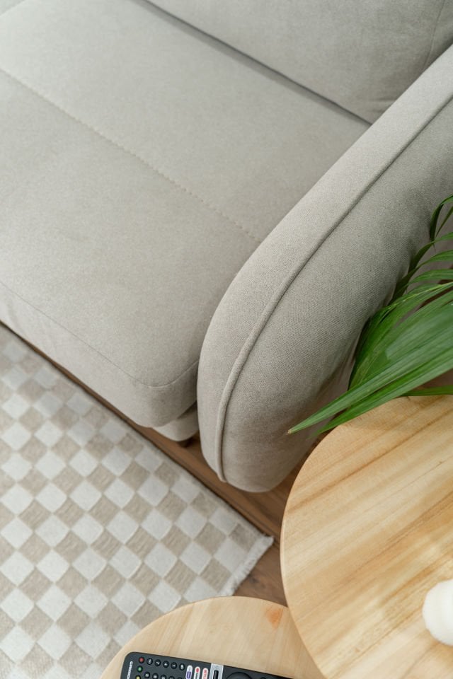 Mini Köşe - Dikişli - Mikro Kadife - Aspendos Beji - Post Modern Kol