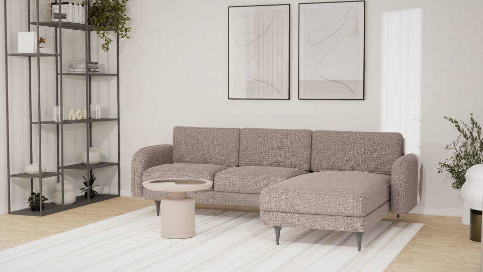 Midi Köşe - Fitilli - Keten - Frig - Post Modern Kol