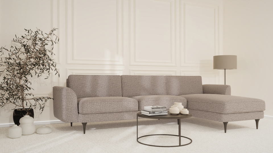 Maxi Köşe - Fitilli - Keten - Frig - İtalyan Kol