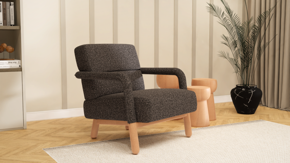 Hygge Berjer Bukle Koala Grisi