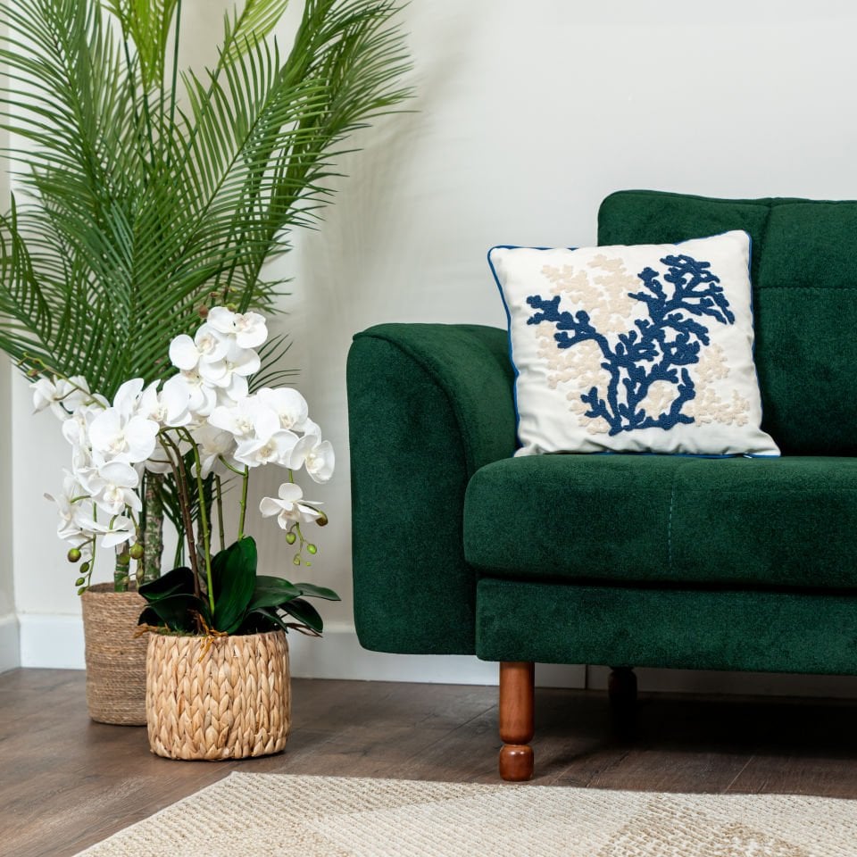 İkili - Dikişli - Makro Kadife - Amazon Yeşili - İtalyan Kol