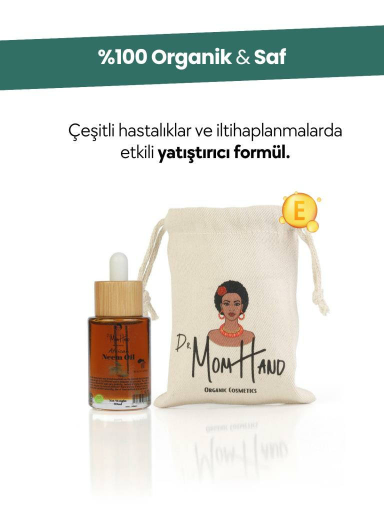 Organik Neem Yağı (Yatıştırıcı, İyileştirici Serum) %100 Saf, Soğuk Sıkım 30ml