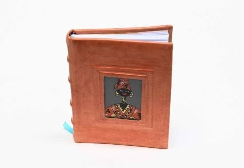 Camaltı Boyama Deri Defter