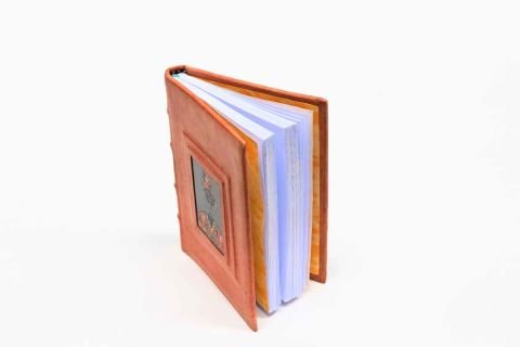 Camaltı Boyama Deri Defter