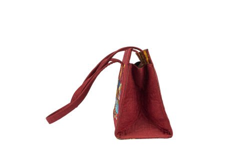 PATCHWORK SEPET ÖRGÜ KANVAS ÇANTA