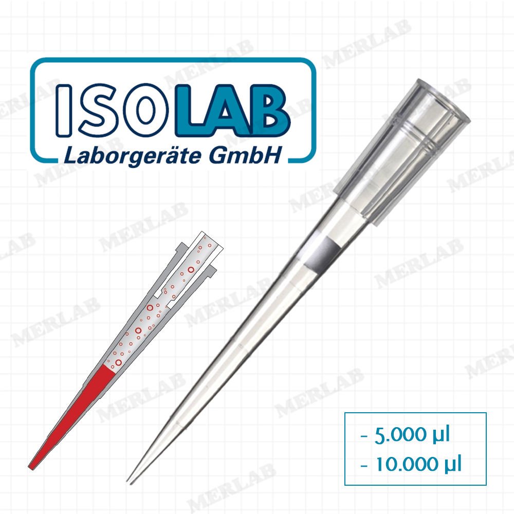 ISOLAB Pipet Uçları 100'lü Paket Yüksek Hassasiyetli 5000 μl - 10000 μl