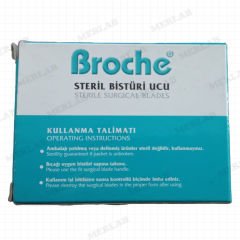 Broche No: 12 Steril Bistüri Ucu 100'lü Kutu