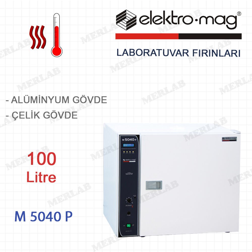 Elektromag M 5040 P Laboratuvar Fırını (Etüv) 100 Litre