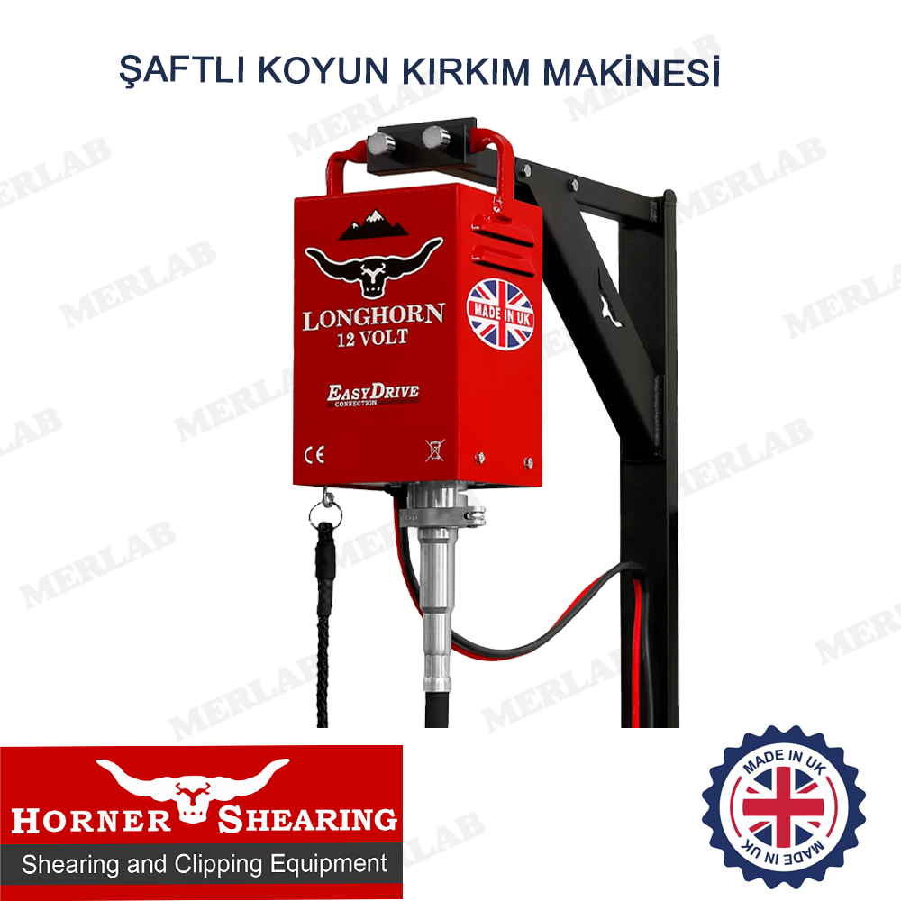 Longhorn XT 3.2 Şaftlı Koyun Kırkma Makinesi - 12V