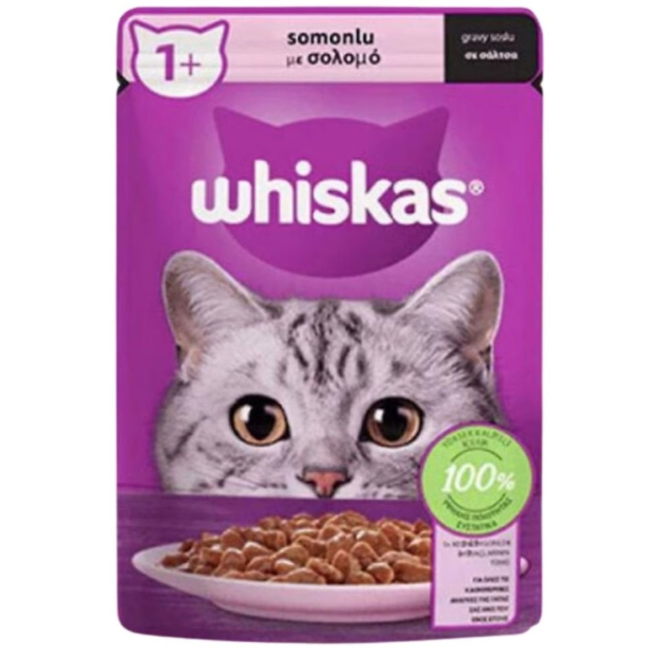 Whiskas Pouch Somonlu Yaş Kedi Maması 85 gr