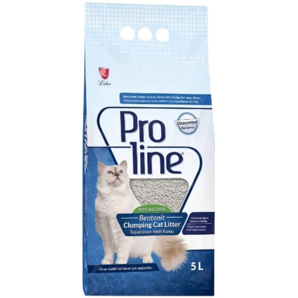 Proline Bentonit Kedi Kumu Parfümsüz 5lt