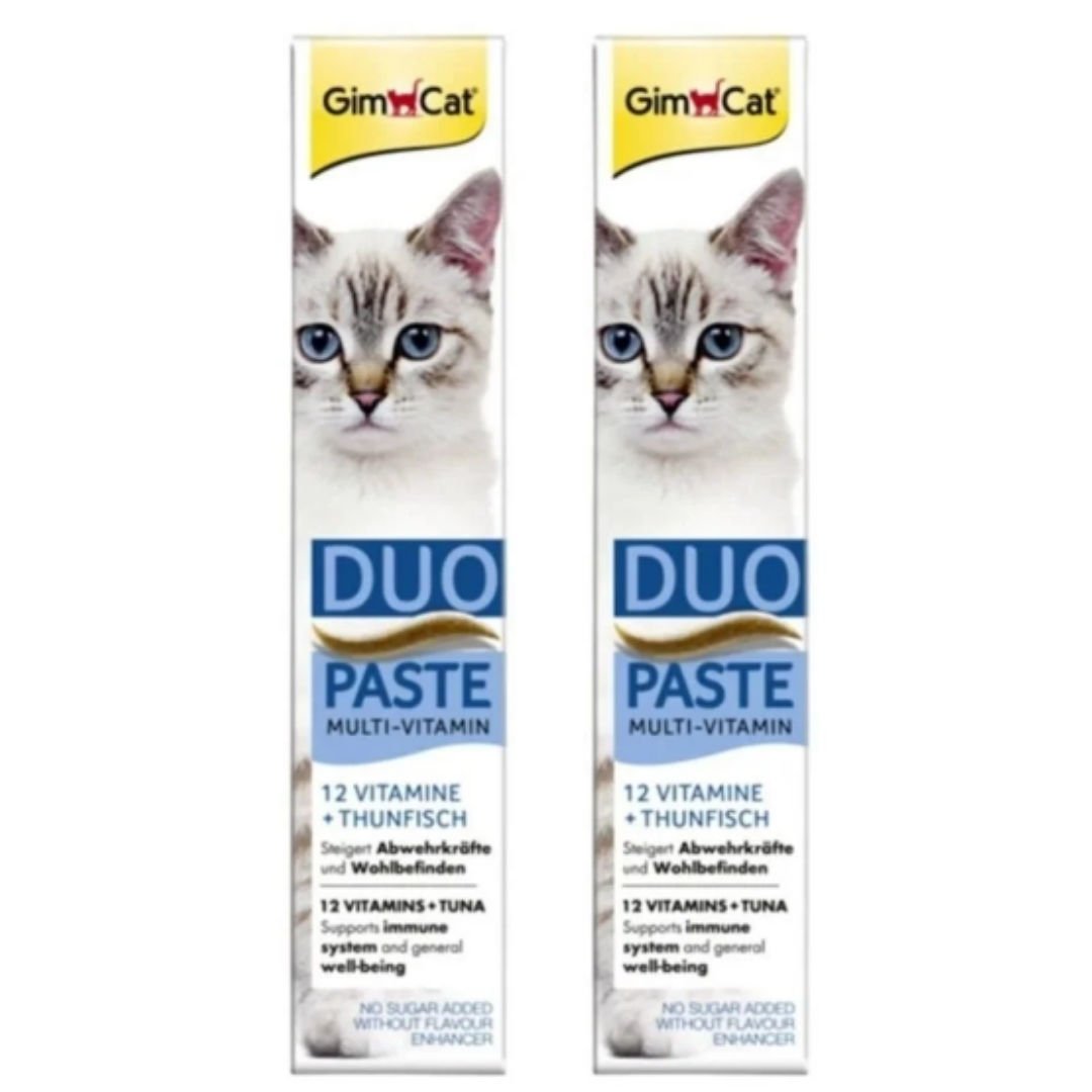 GimCat Multi-Vitamin Duo Paste Tuna + 12 Vitaminli 50gr x 2 Adet