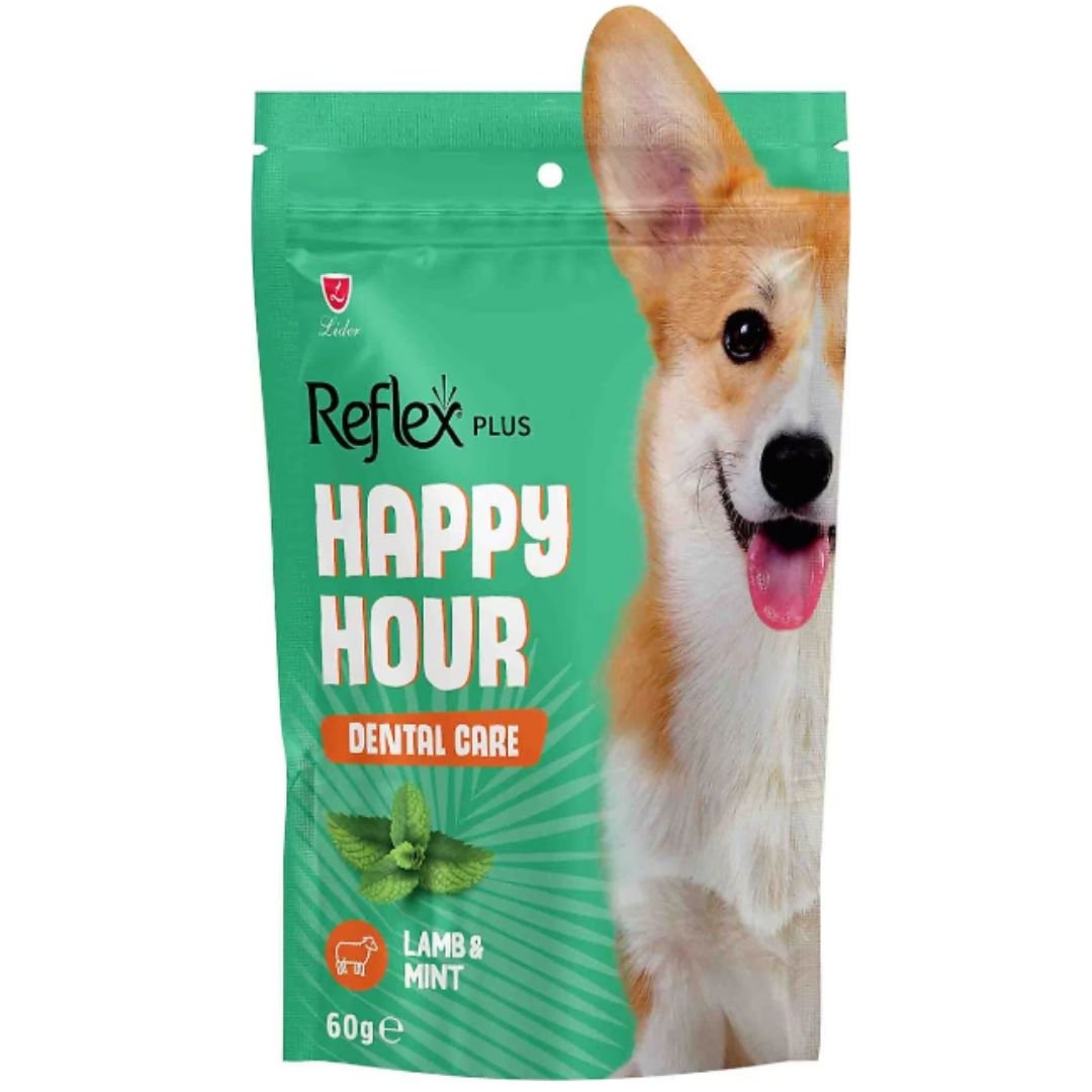 Reflex Plus Happy Hour Ağız ve Diş Sağlığı Destekleyici Köpek Ödül Maması 60gr