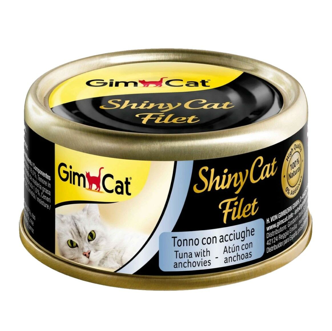 GimCat Shinycat Fileto Kedi Maması -Tuna Ançuez 70gr