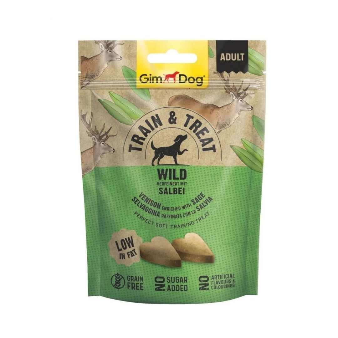 Gimdog Train&Trait Geyik Eti ve Adaçayı Köpek Ödülü 125gr