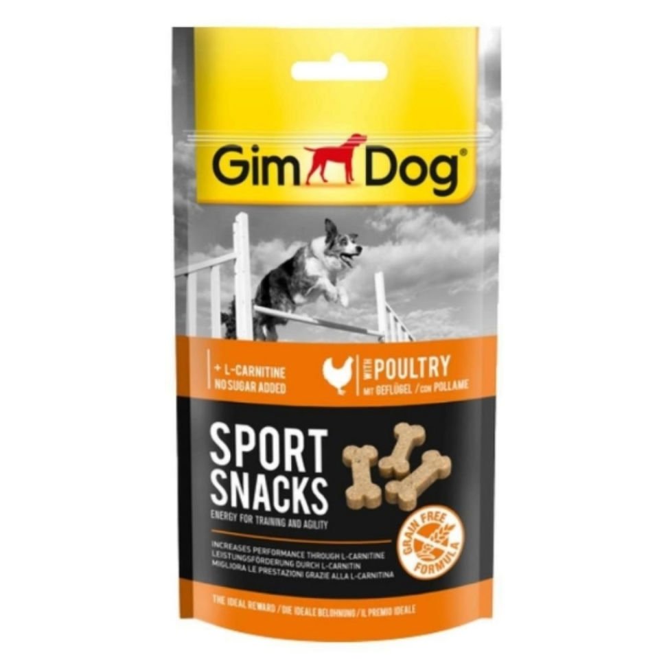 GimDog Sportsnacks Tavuk&L-Carnitinli Ödül Tableti 60 gr