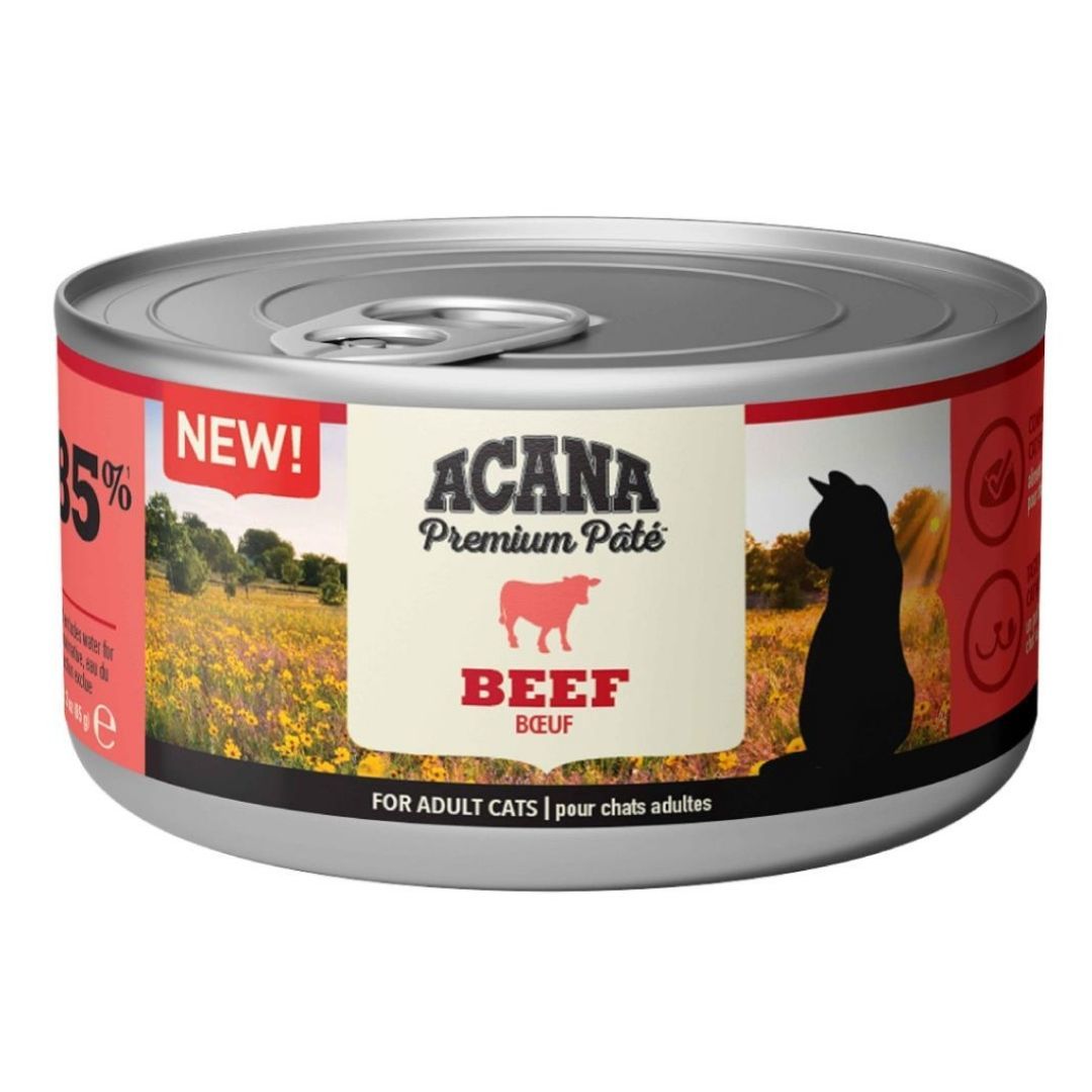 Acana Premium Pate Sığır Etli Ezme Yetişkin Kedi Konservesi 85gr